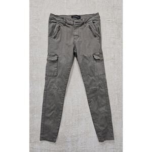 Women's Army Green Cargo Pants w Utility Pockets and Comfort Stretch